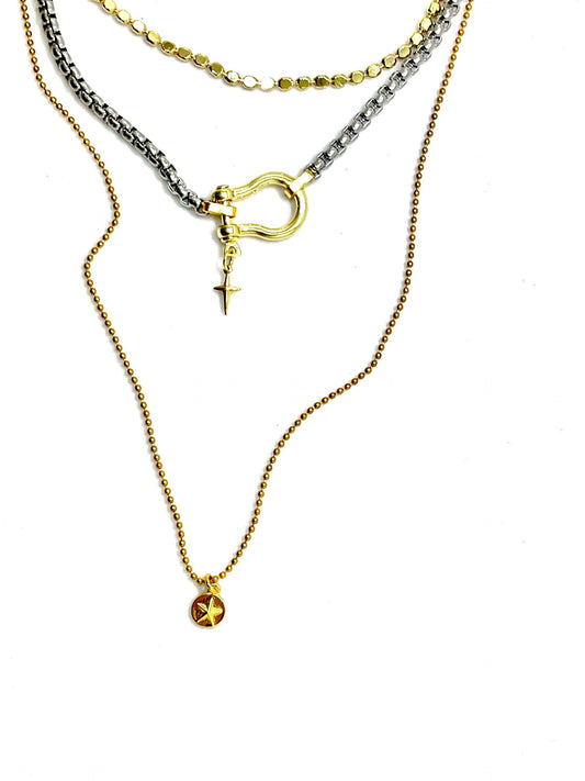 Life Anchor Necklace Set