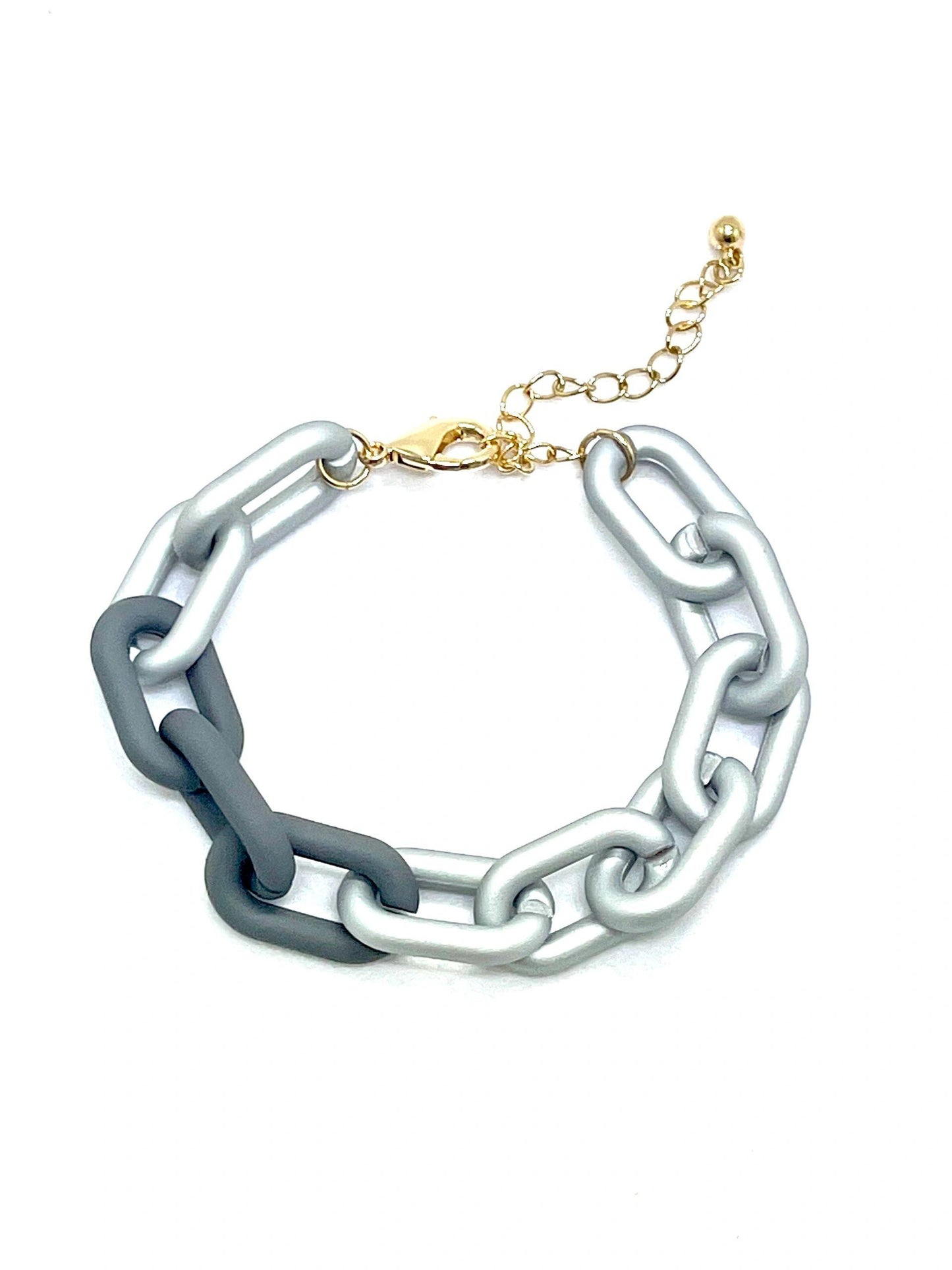 Bulky Links Colored Bracelet - Fall Spring Edition