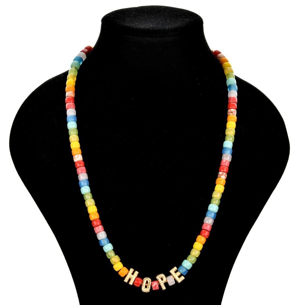 Colorful Crystal Beads Trends Necklace