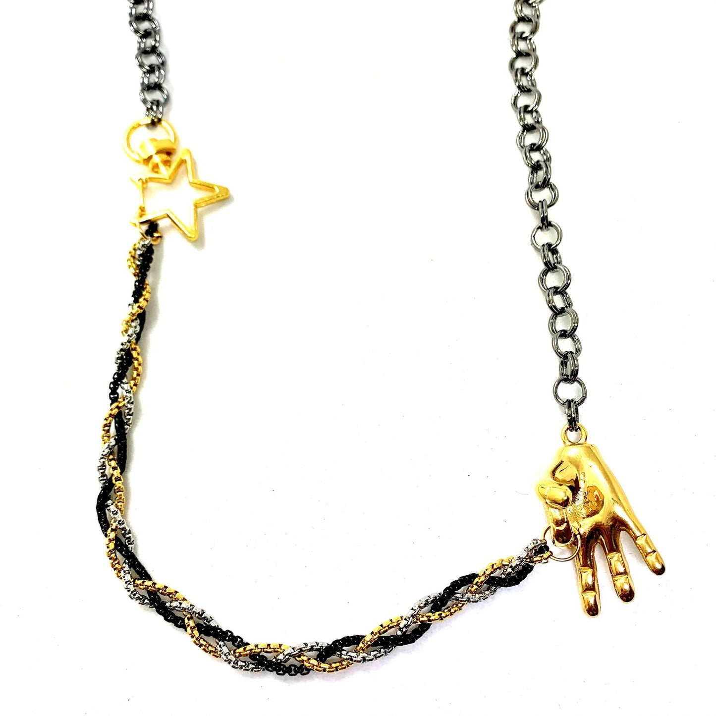 OK, All Good - Mixed Braided Necklace