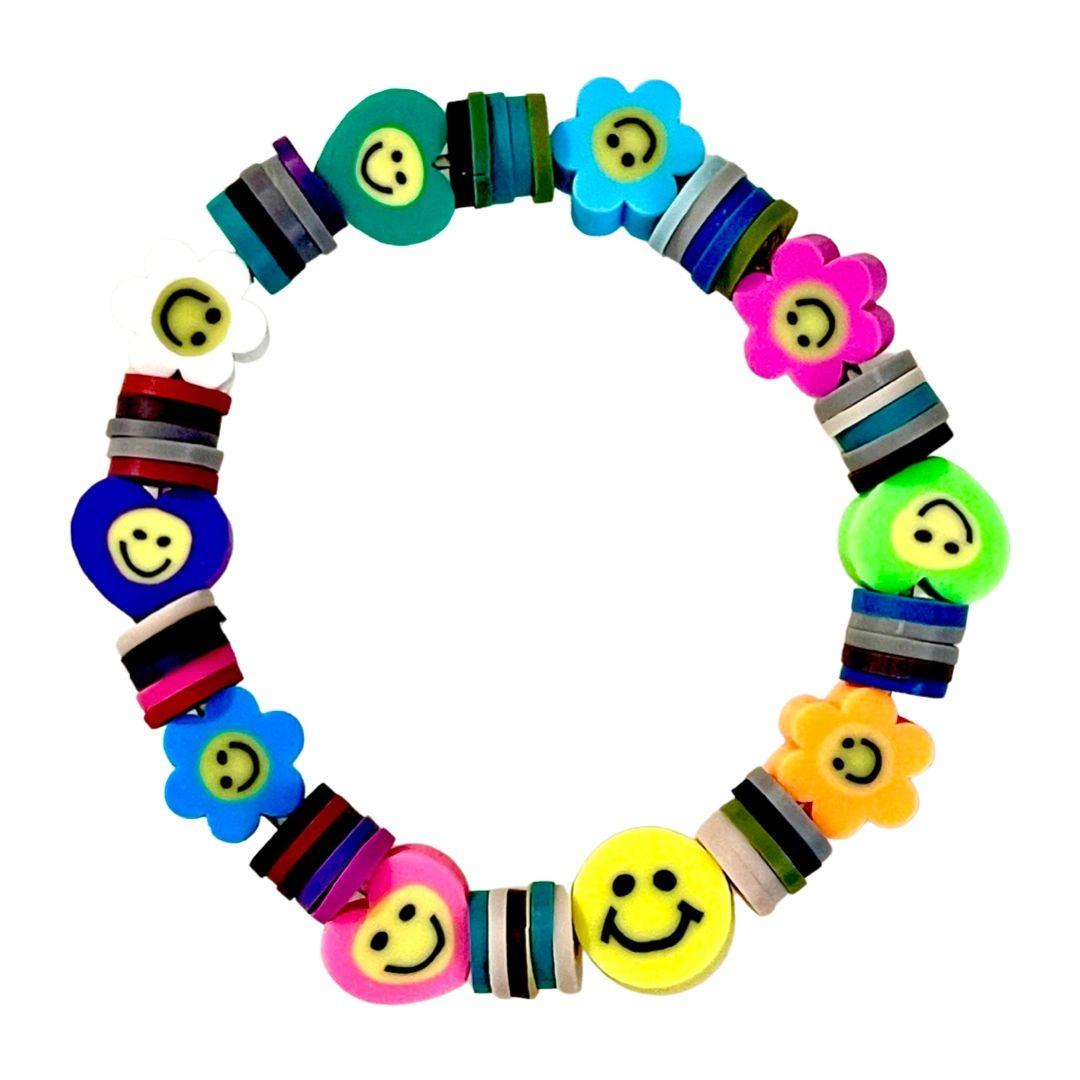 Smiley Kids Elastic Bracelets