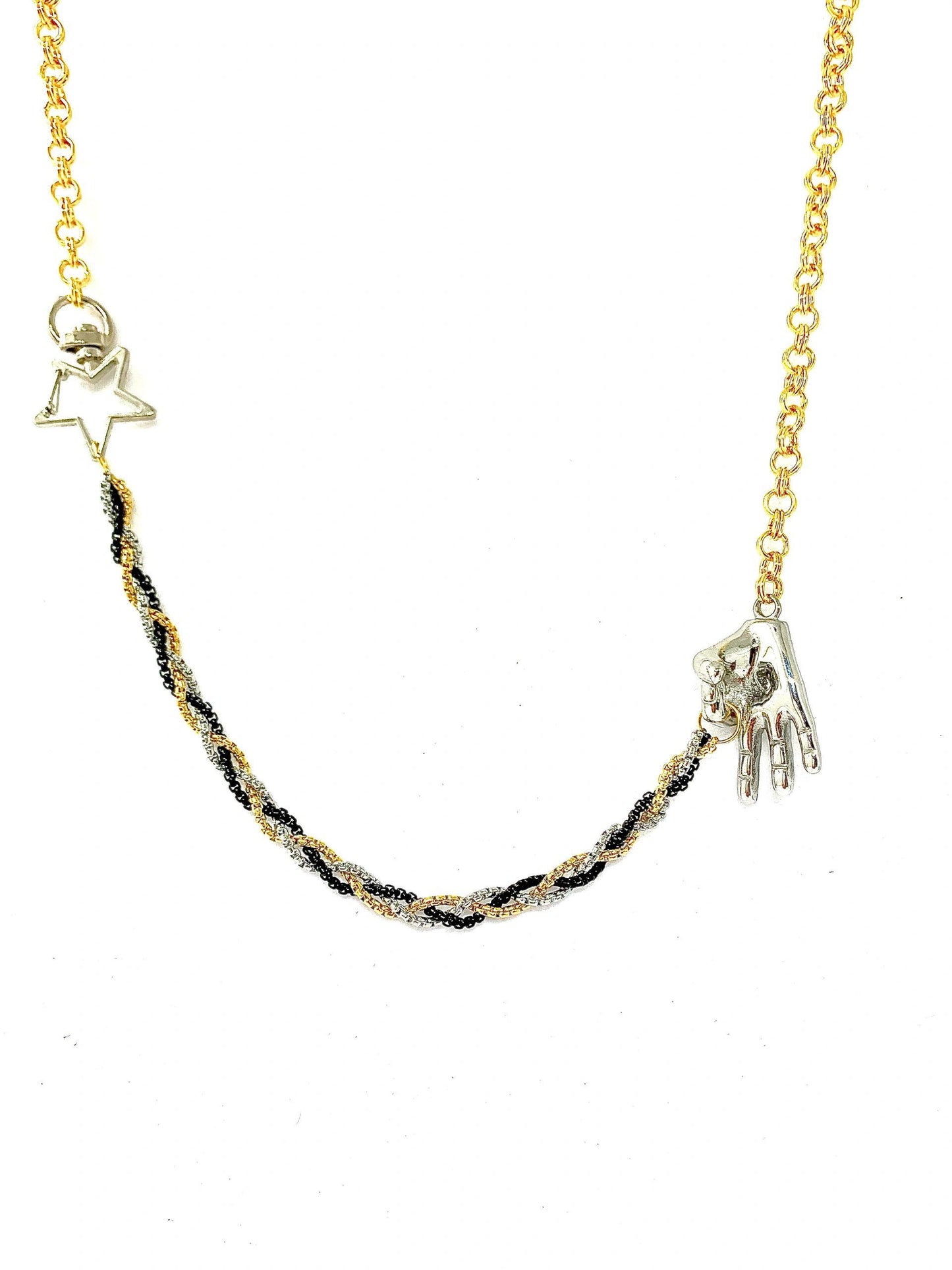 OK, All Good - Mixed Braided Necklace