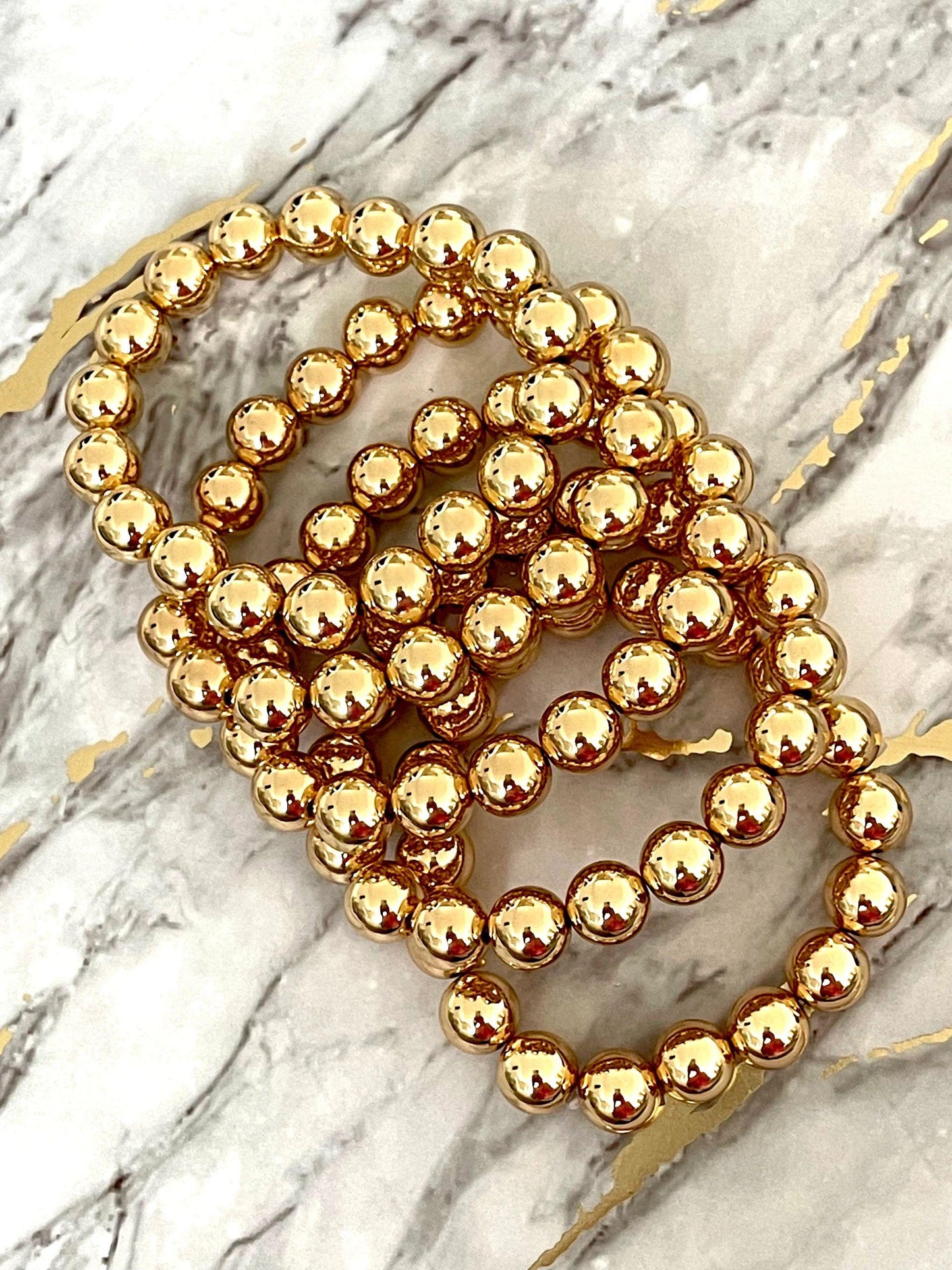 Gold Balls Elastic Bracelet