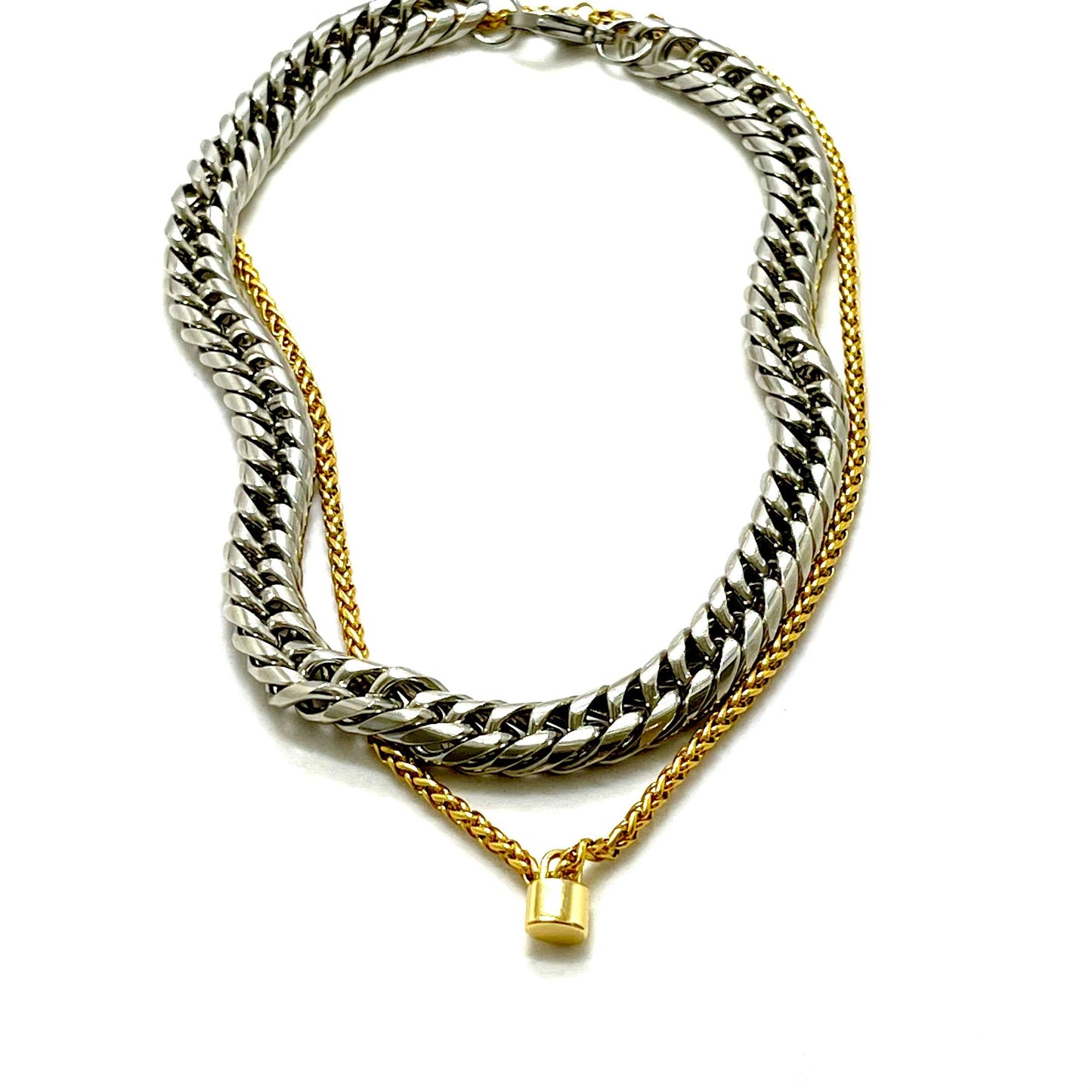 Silver Statement Padlock Mixed Set