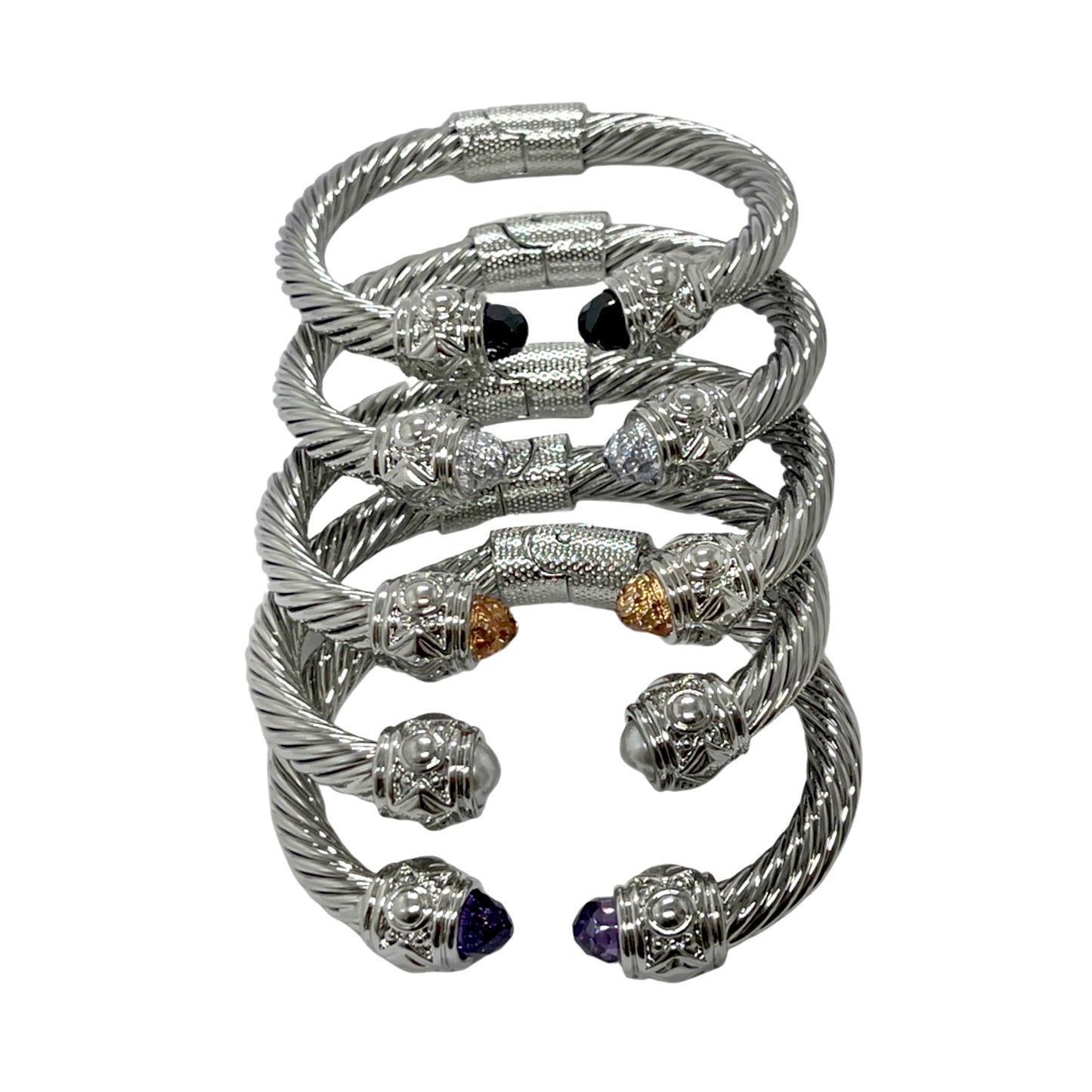Bold Classic Silver Cable Bracelet