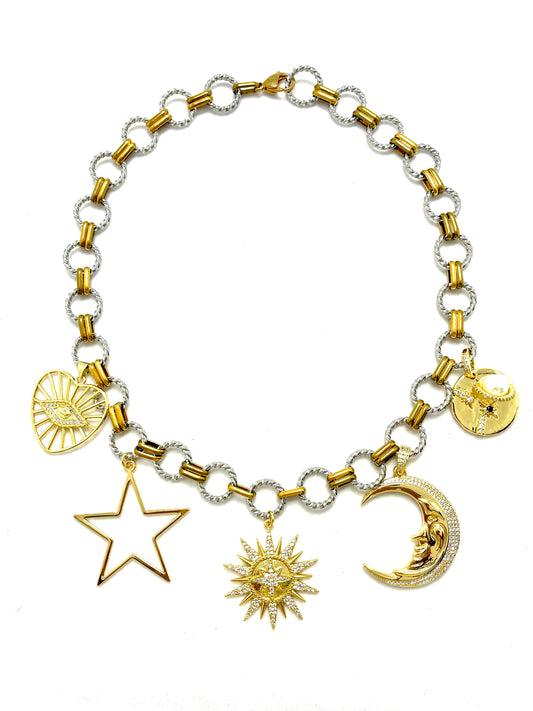 Color Explosion - Bright Sky Necklace