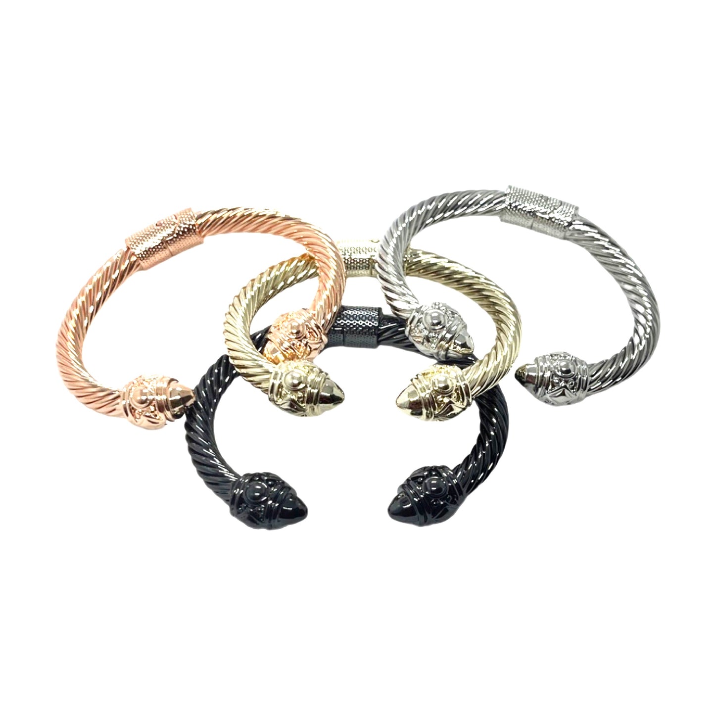 Bold Classic Pointy Cable Bracelet