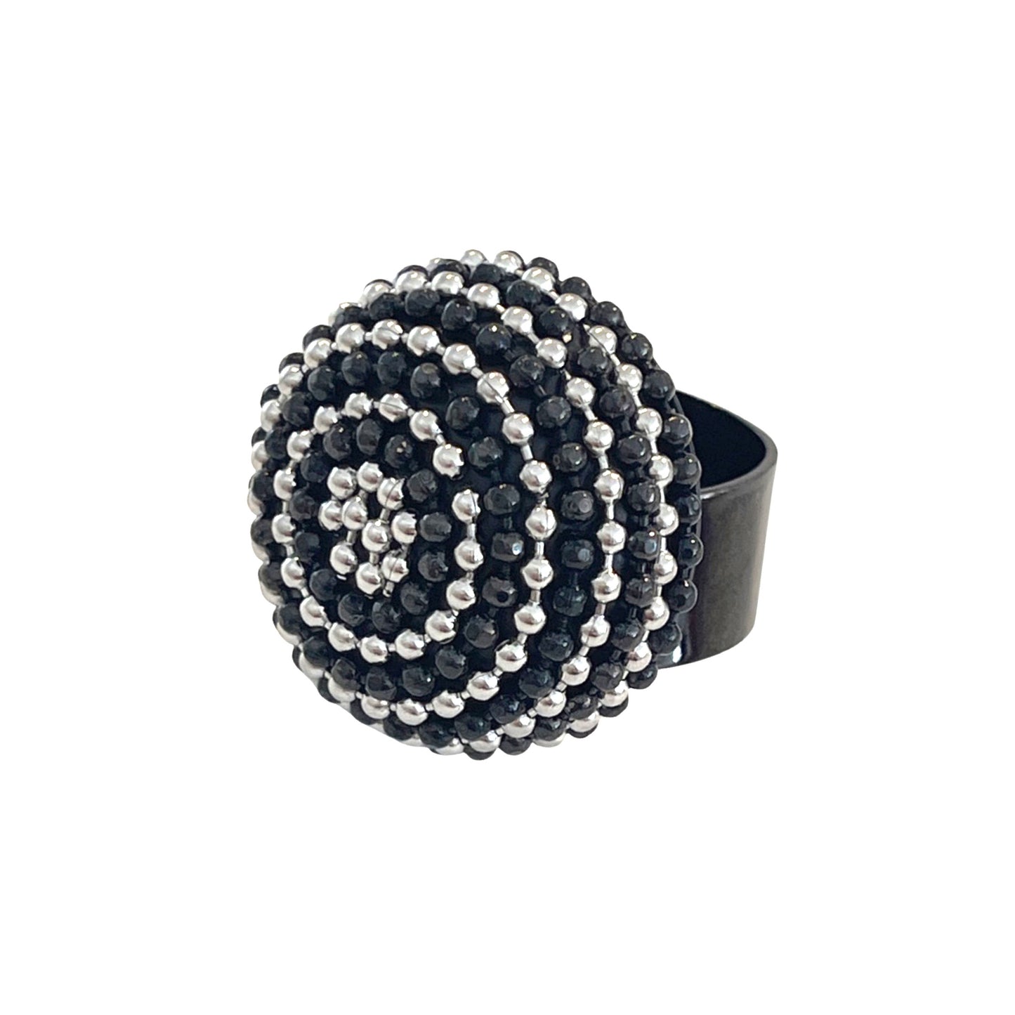 BE Aluminum Italian Ball Chain Bold Ring