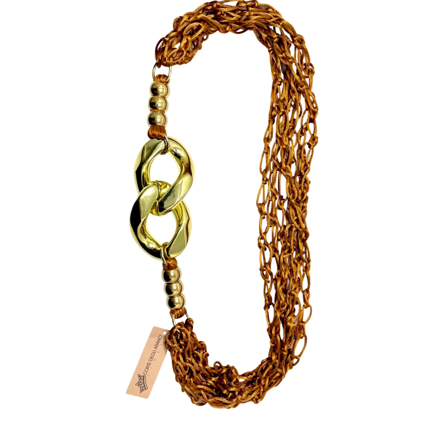 Bold Regina Net Necklace