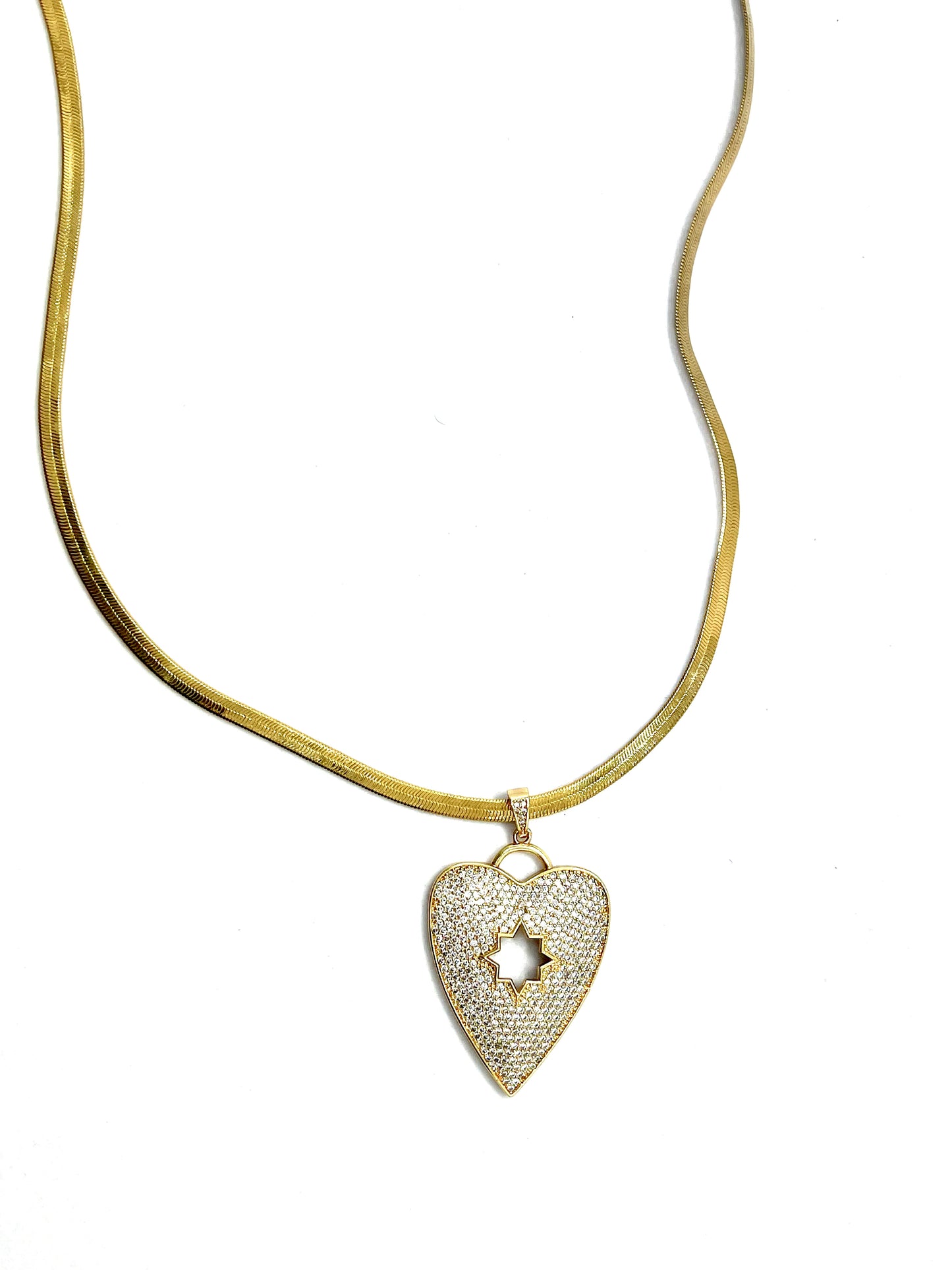 Starred Heart Necklace