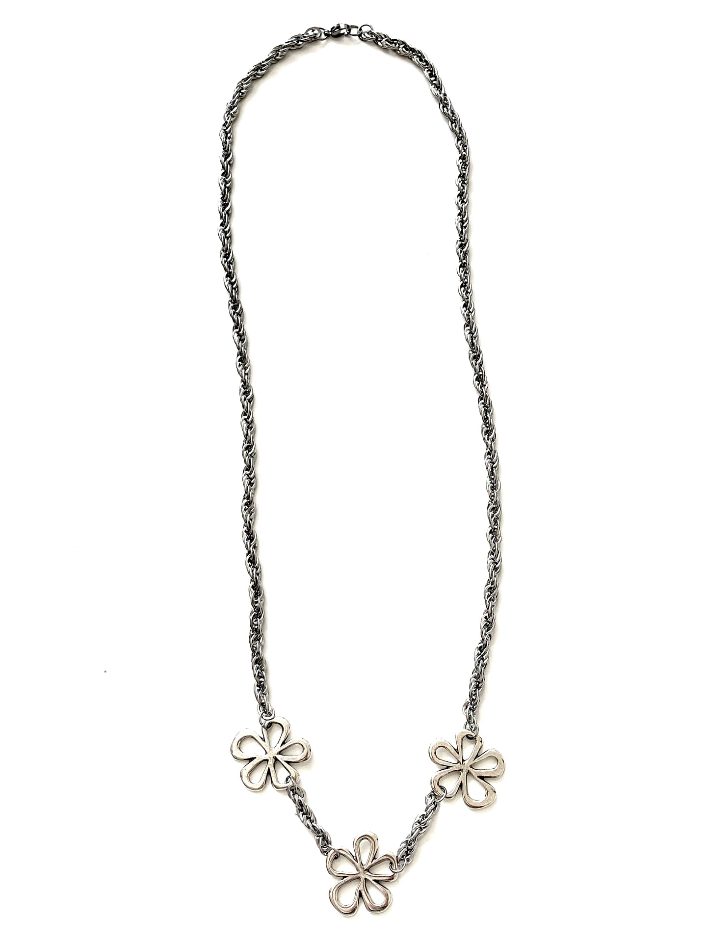 Bloom in Silver Necklaces