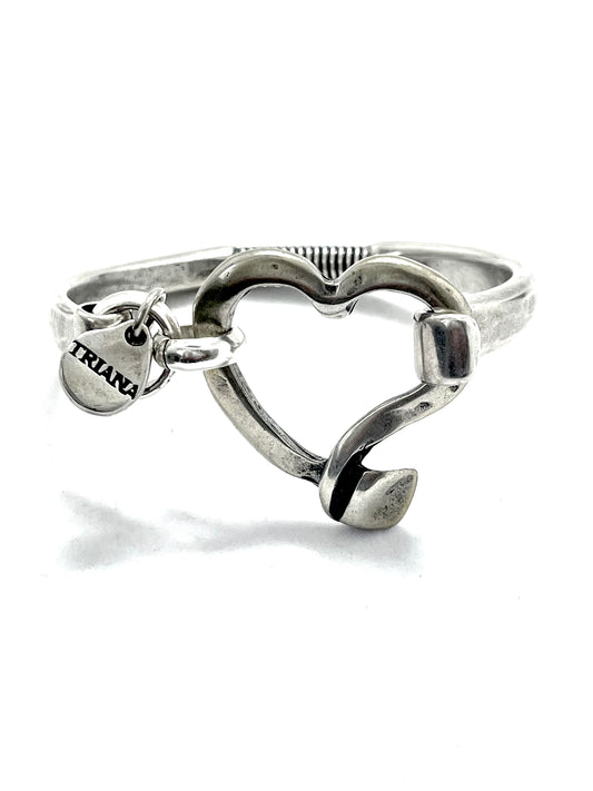 Triana Heart Bangle Bracelet
