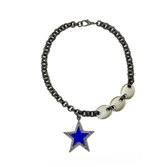 Asymmetric Guzzi Star Necklace