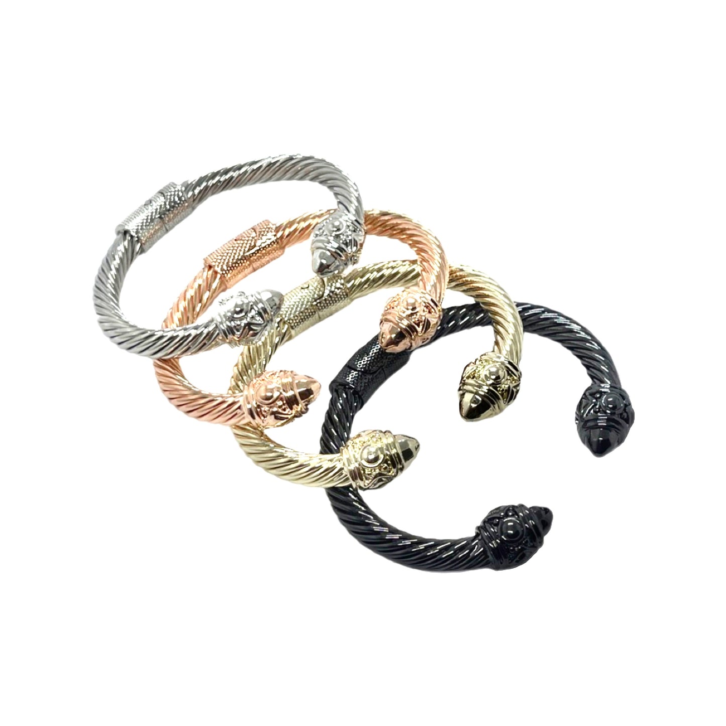 Bold Classic Pointy Cable Bracelet