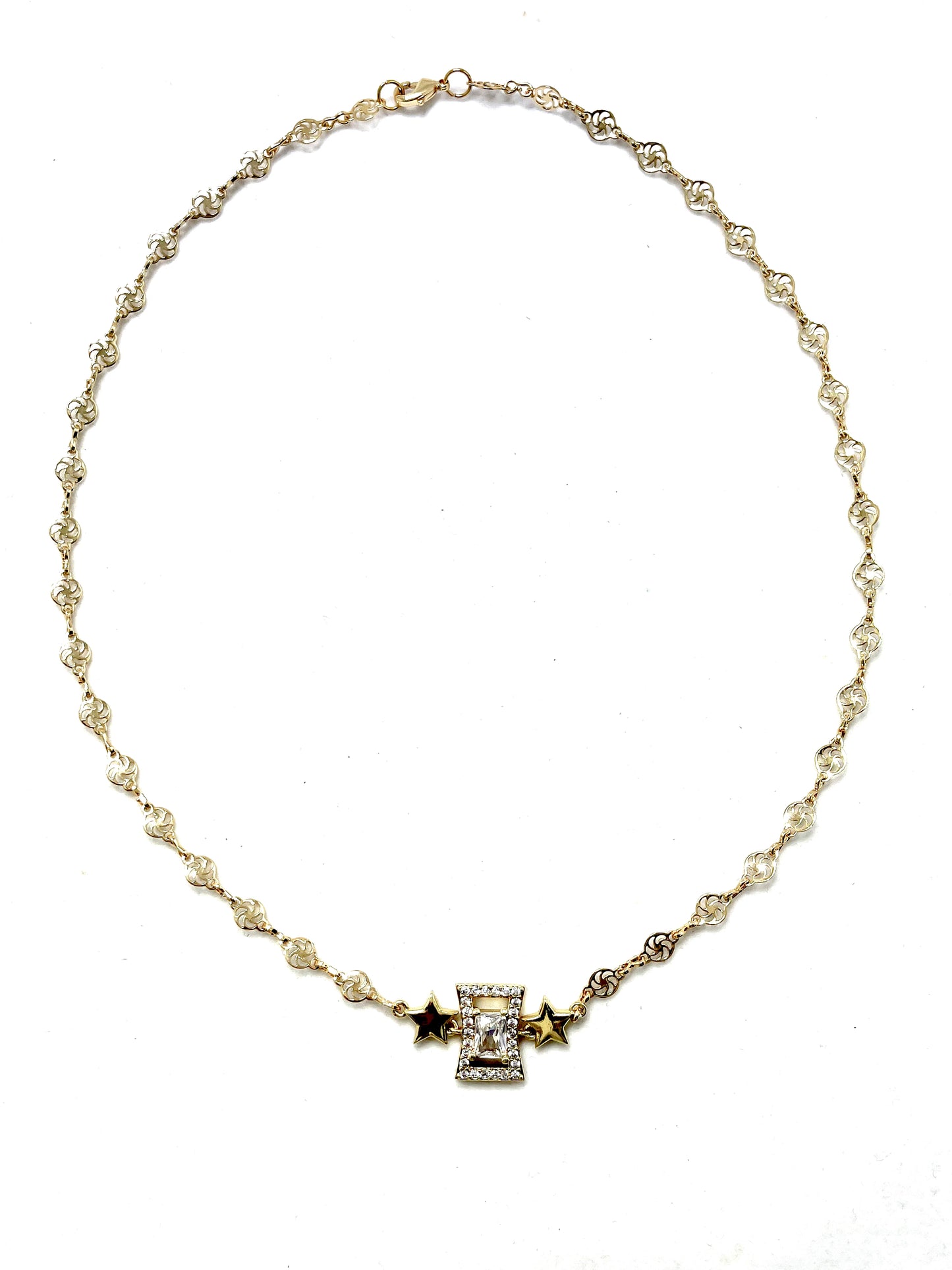 Starred Cube Necklace