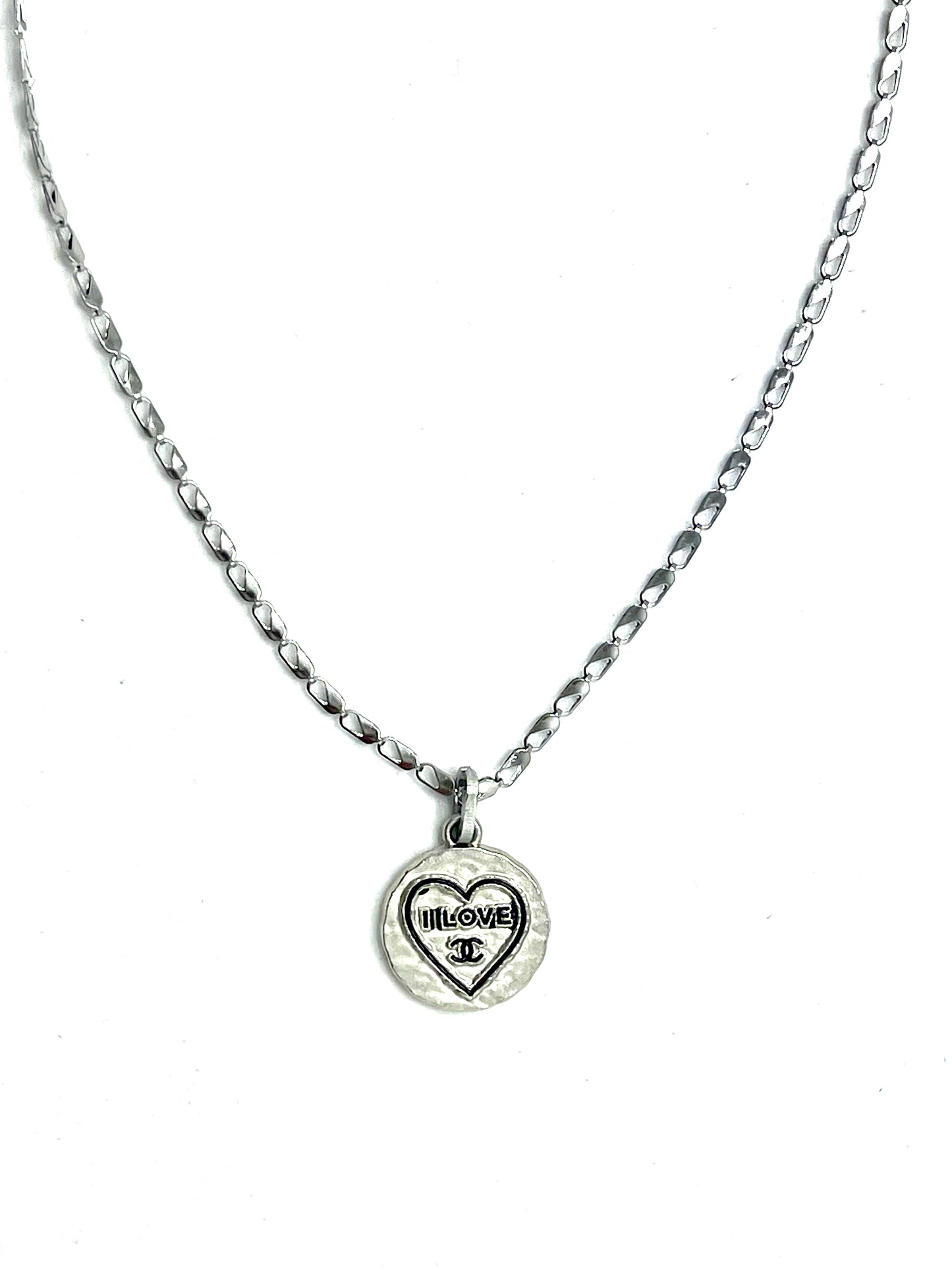 Vintage CC Love Medal Necklace