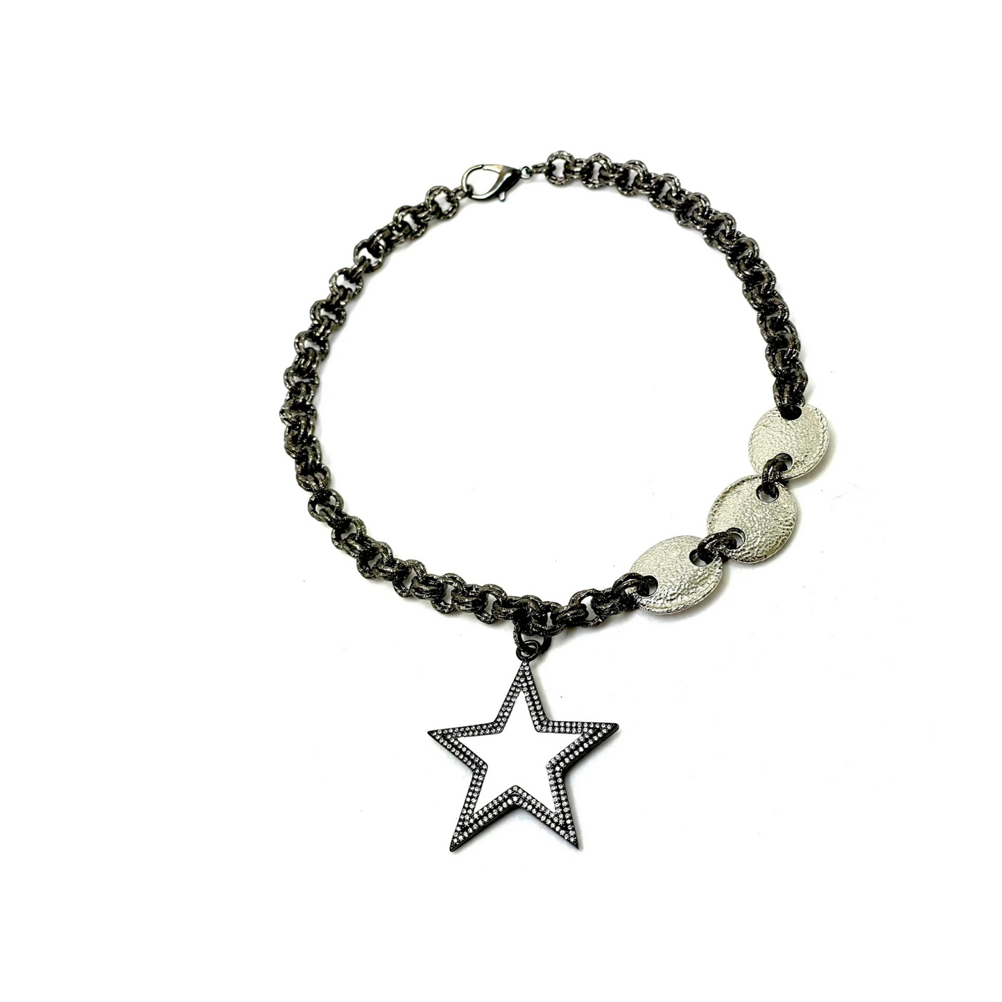 Asymmetric Guzzi Star Necklace