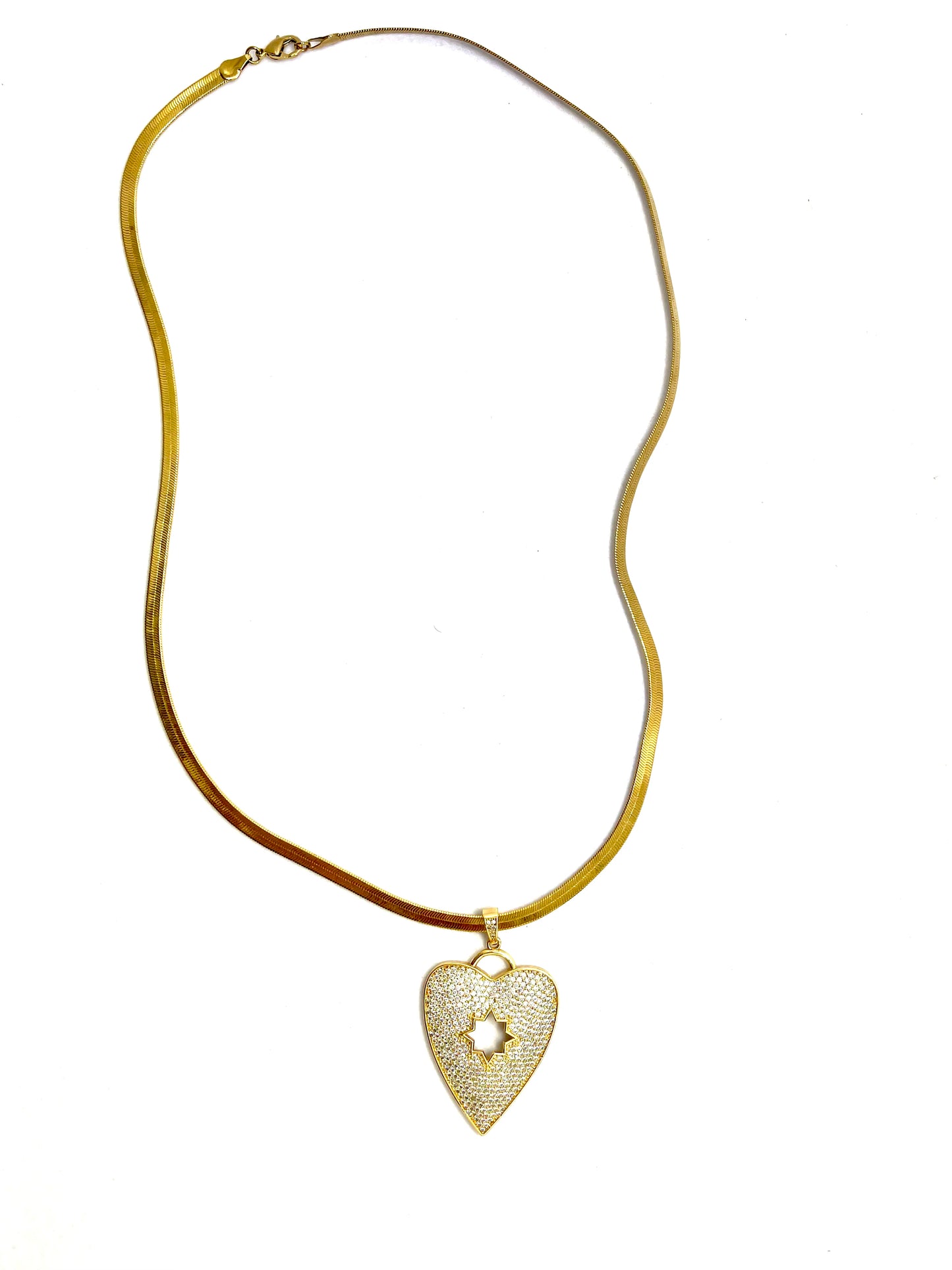 Starred Heart Necklace