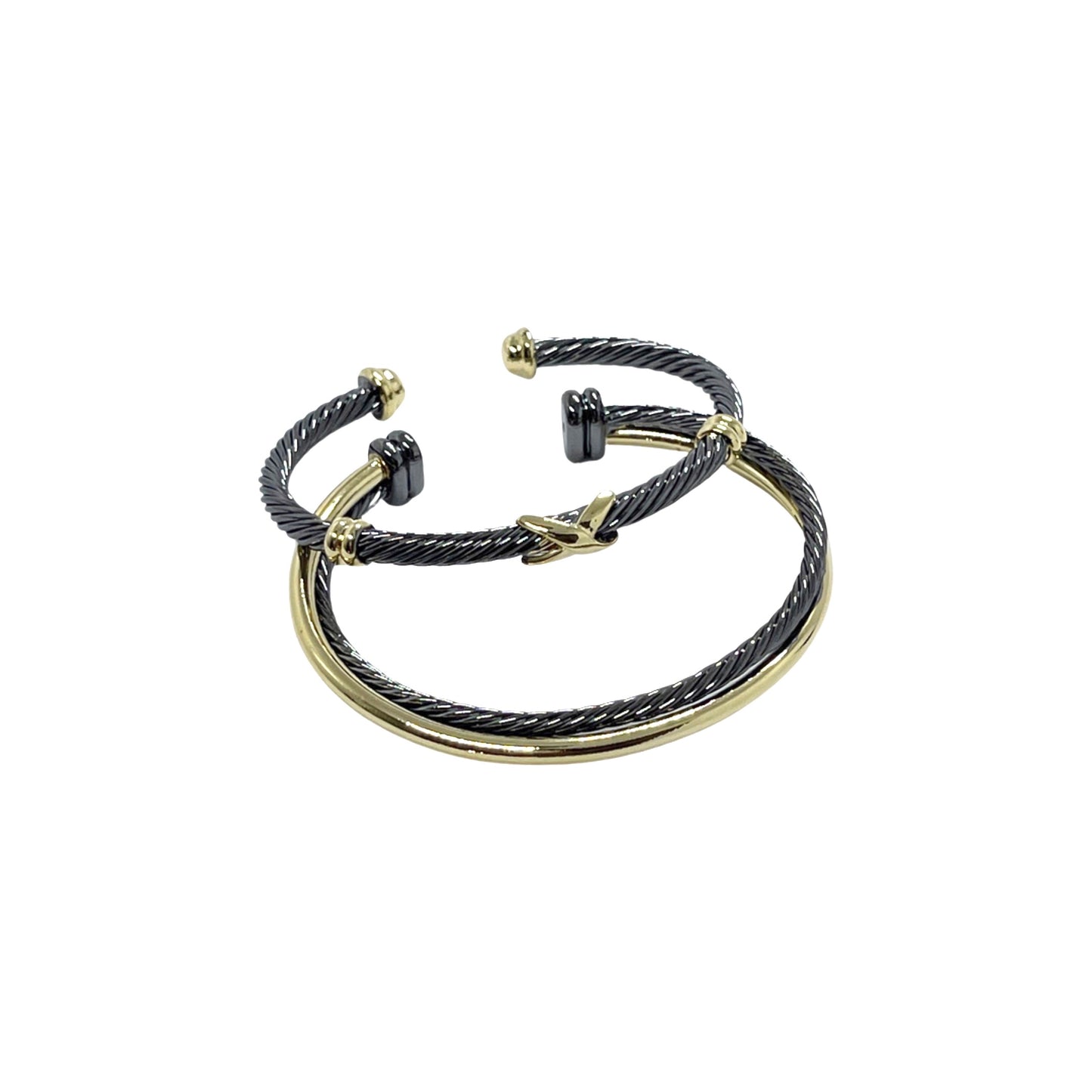 Charcoal Classic Cable Bracelet