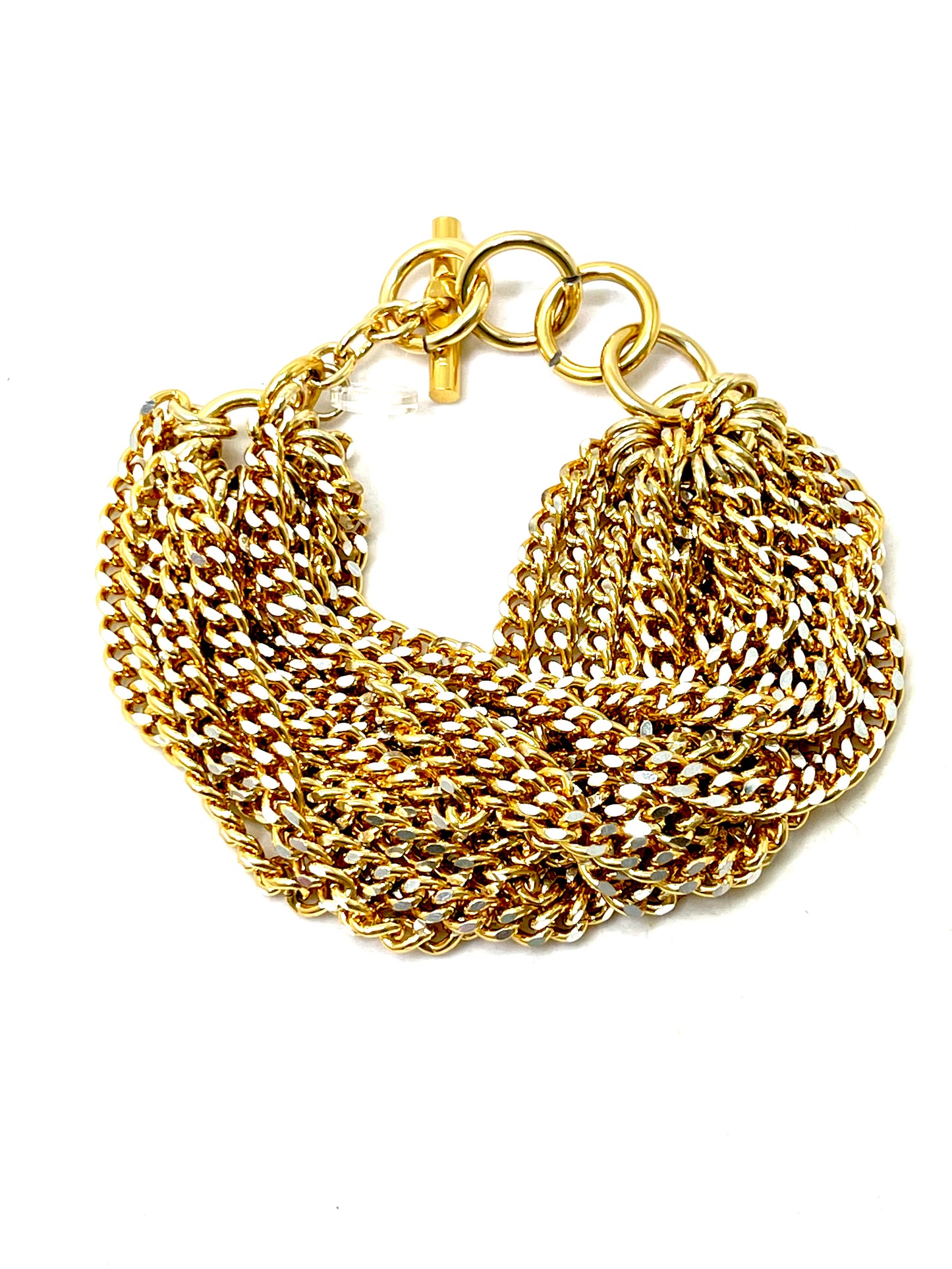 BE Aluminum Multi-Chain Bracelet