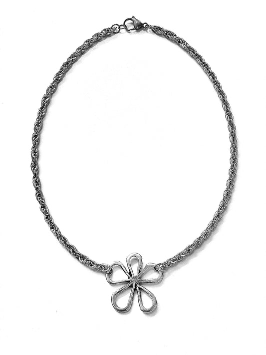 Bloom in Silver Necklaces