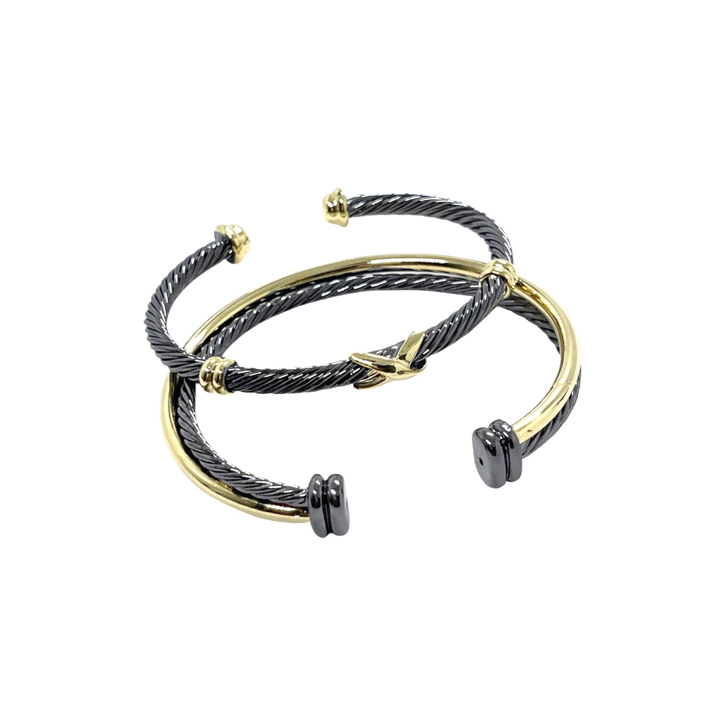 Charcoal Classic Cable Bracelet