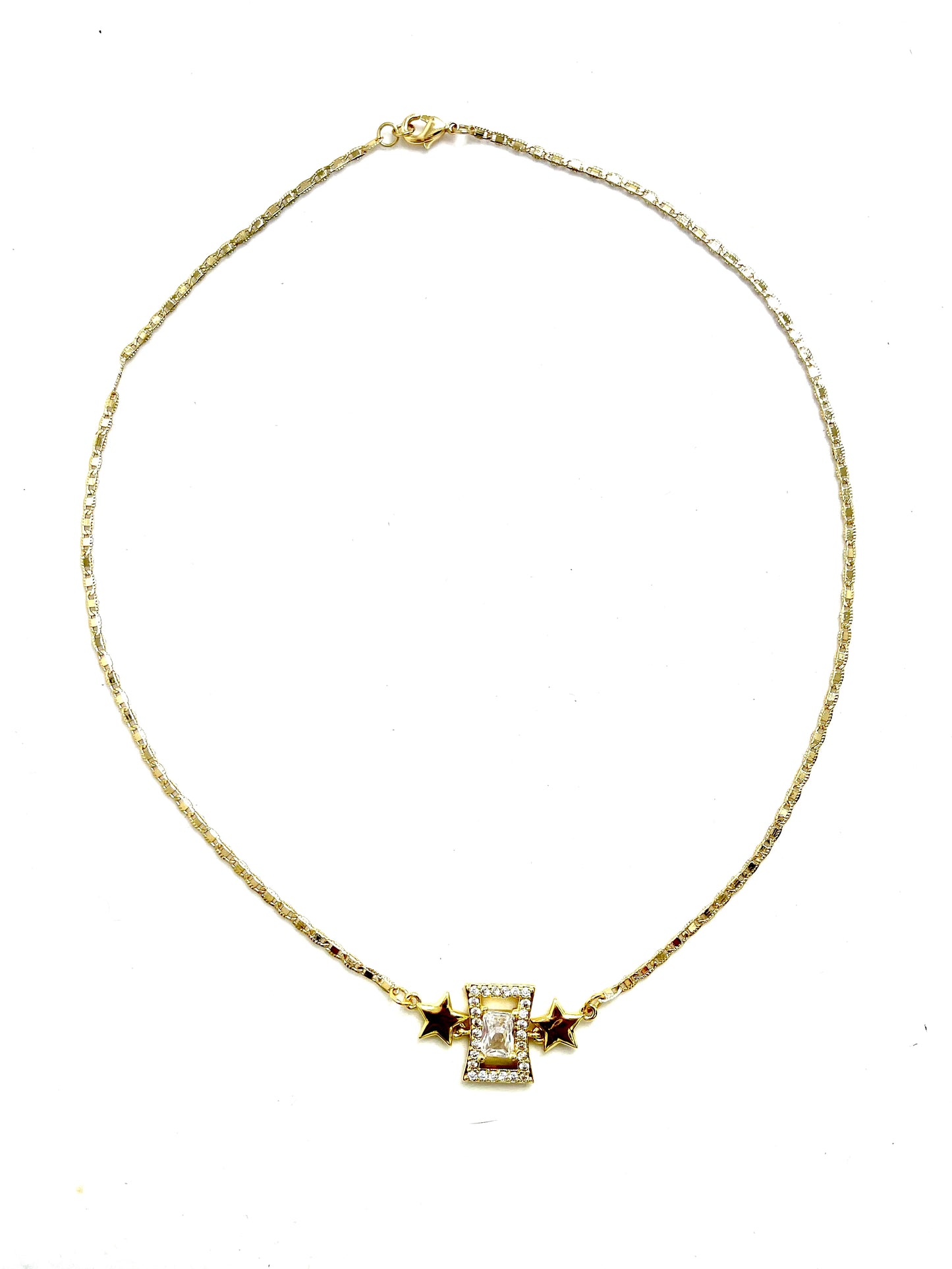 Starred Cube Necklace