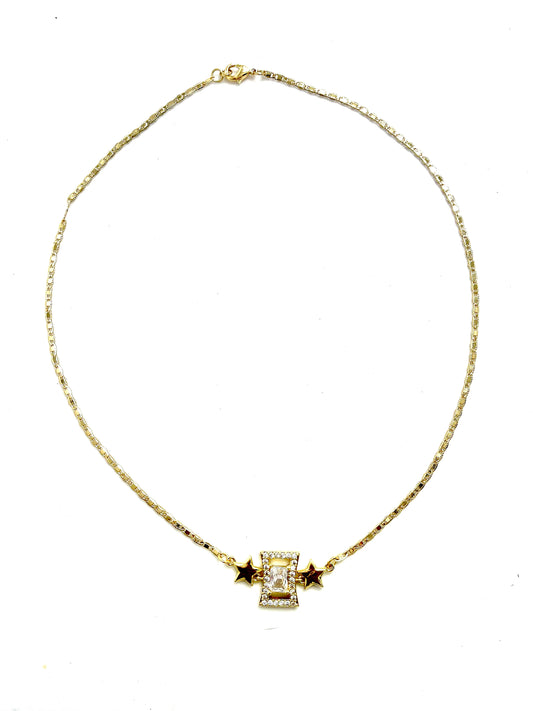 Starred Cube Necklace