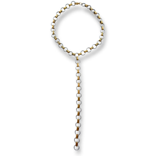 Steel Lariat Necklace