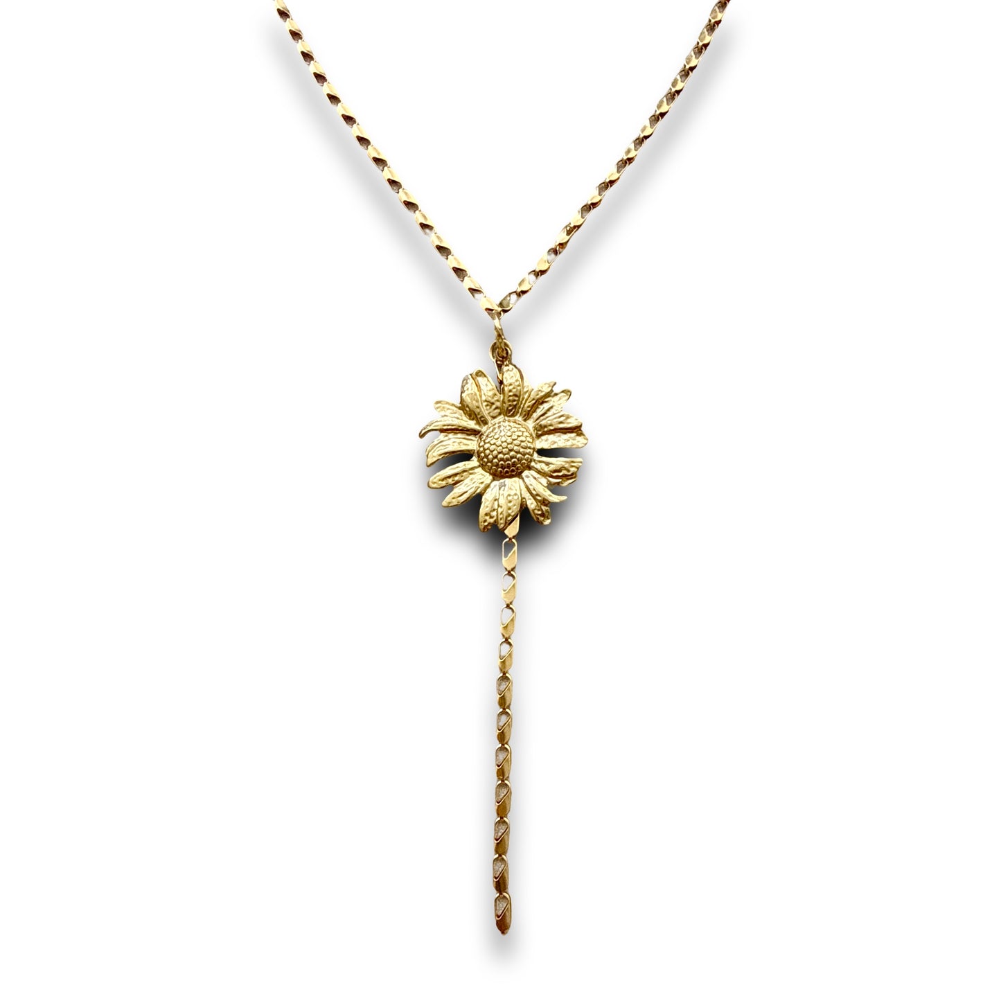 Flower Lariat Necklace