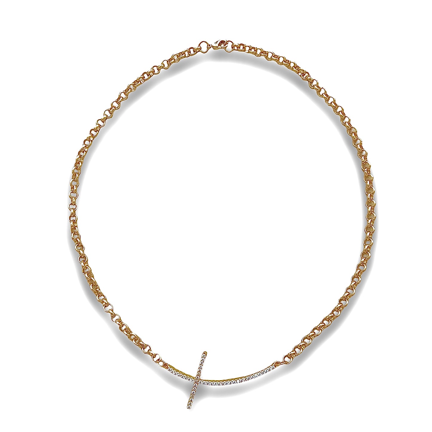 Crystal Cross Necklace