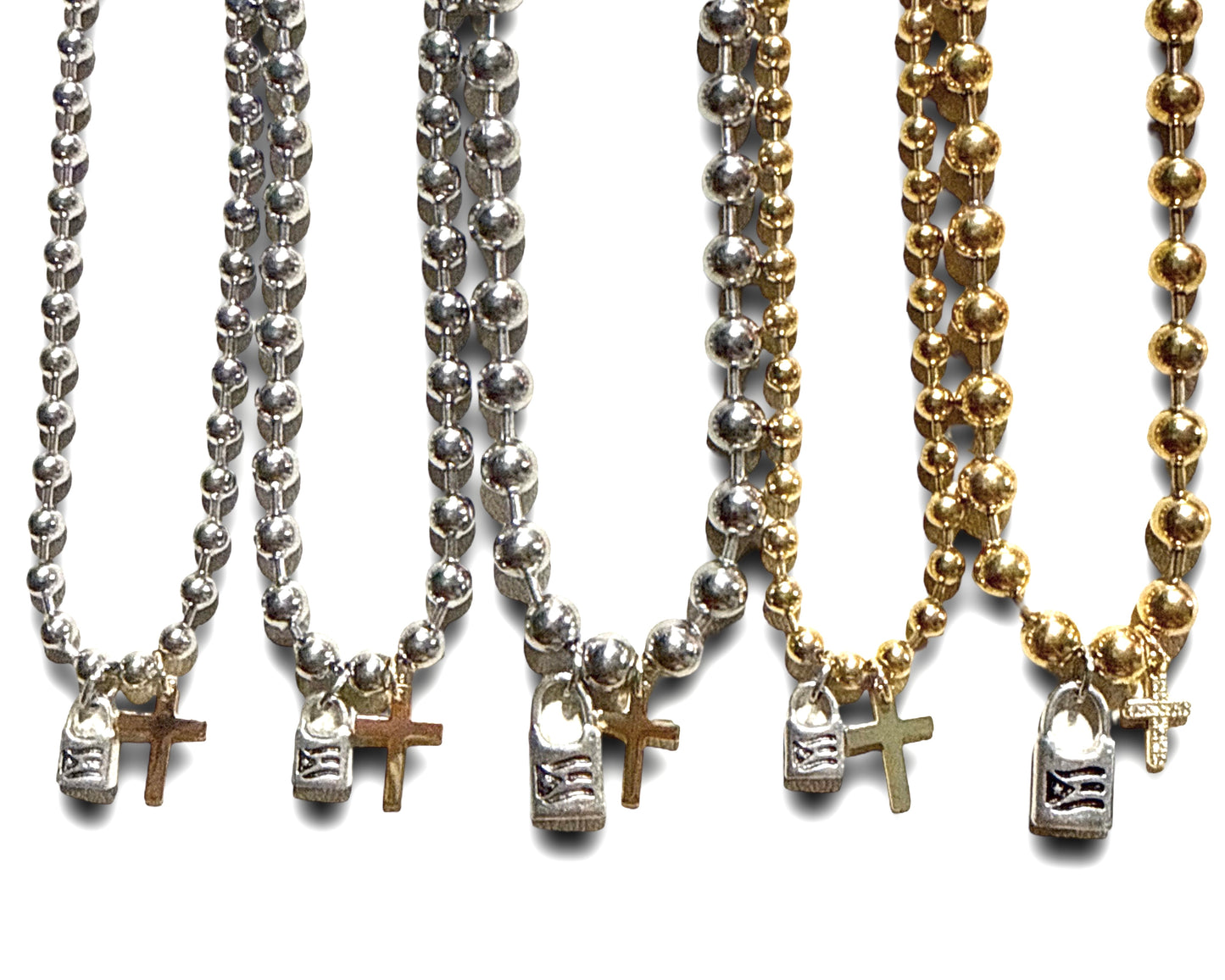 Blessed Cross Puerto Rico Ball Bracelet