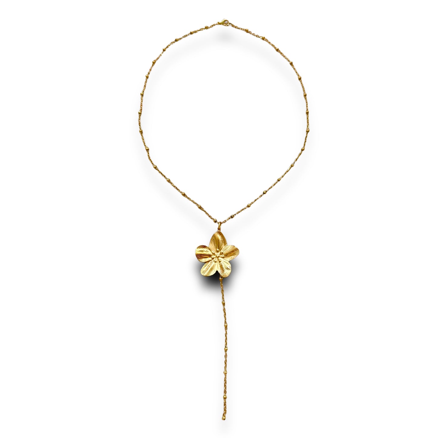 Flower Lariat Necklace