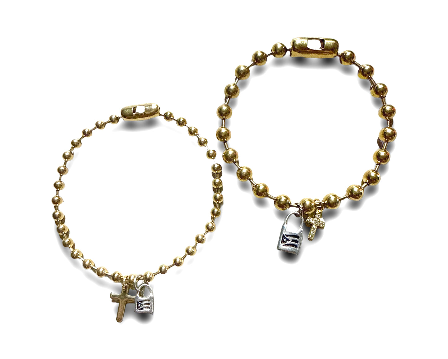 Blessed Cross Puerto Rico Ball Bracelet