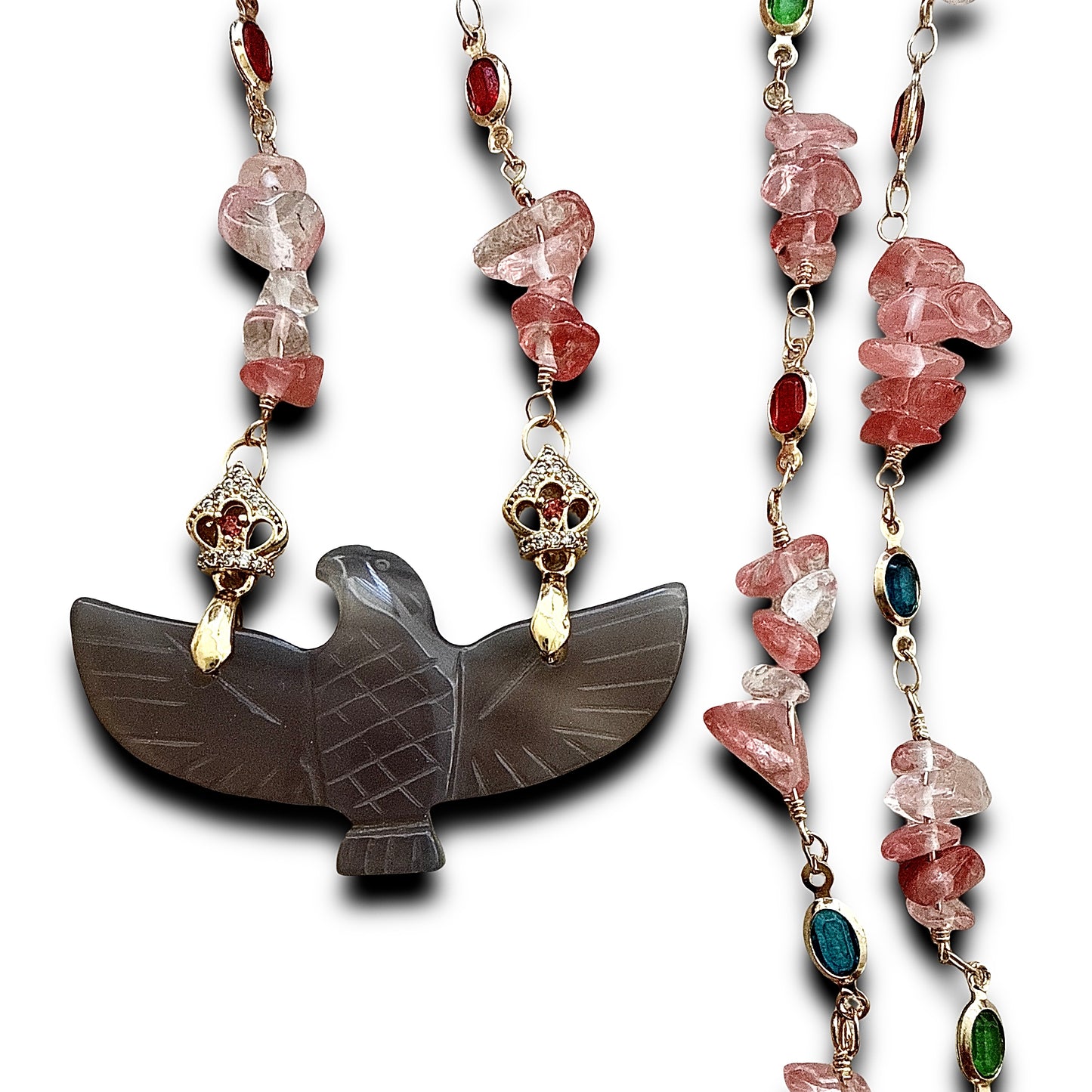 Power and Strength Necklace - Natural Stone