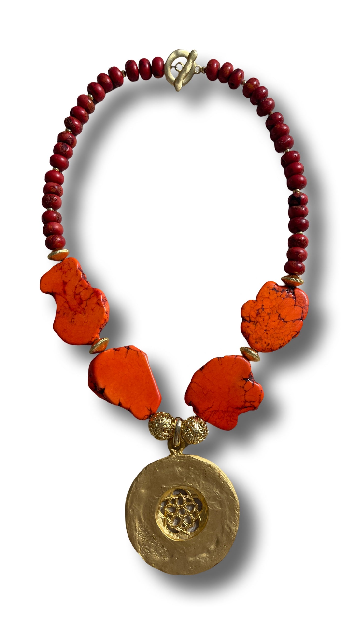 Orange Coral Necklace