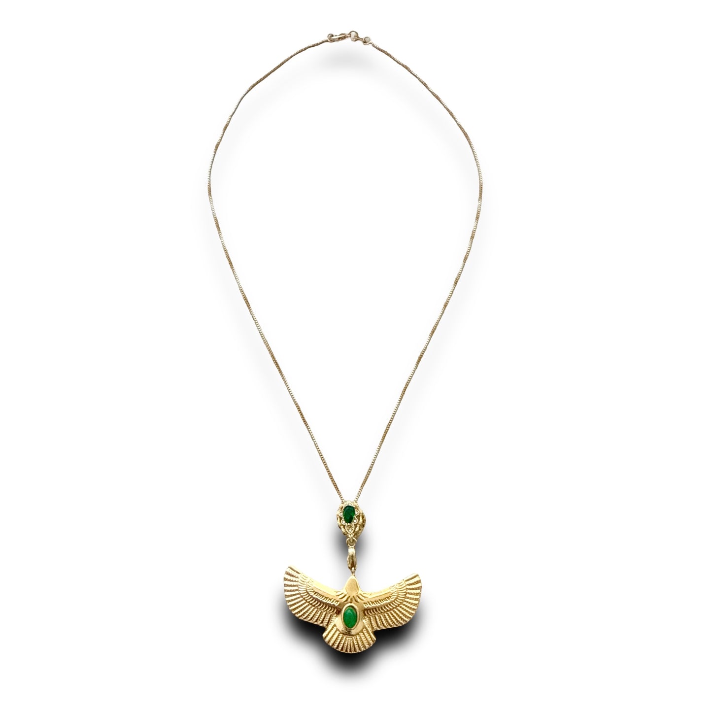 Green Crystal  Power and Strength Necklace