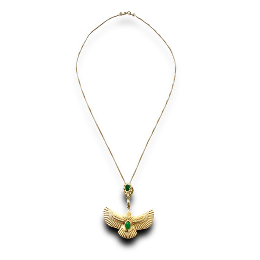 Green Crystal  Power and Strength Necklace