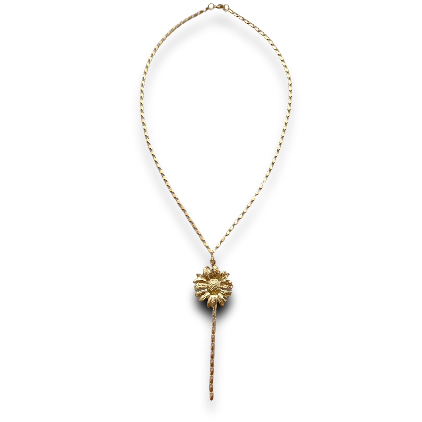 Flower Lariat Necklace