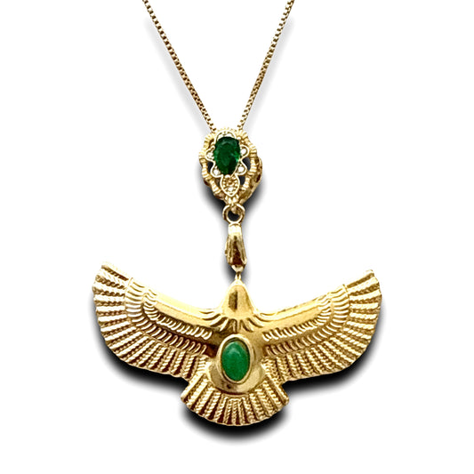 Green Crystal  Power and Strength Necklace