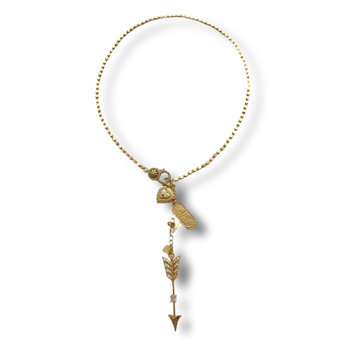 Golden Charmed Lariat