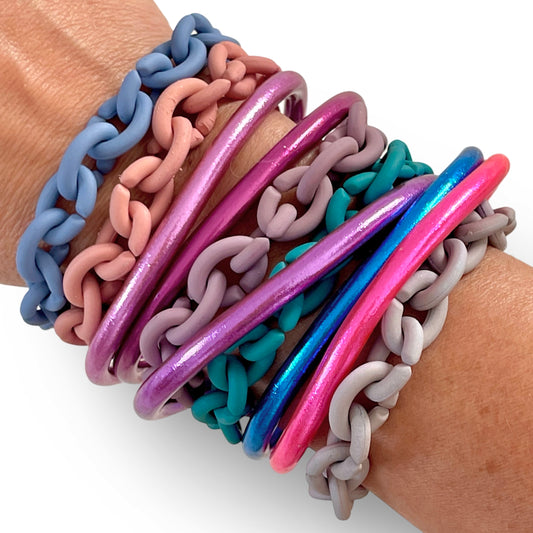 Bless & Weather Resistant Link Bracelet Stack - Set of 10