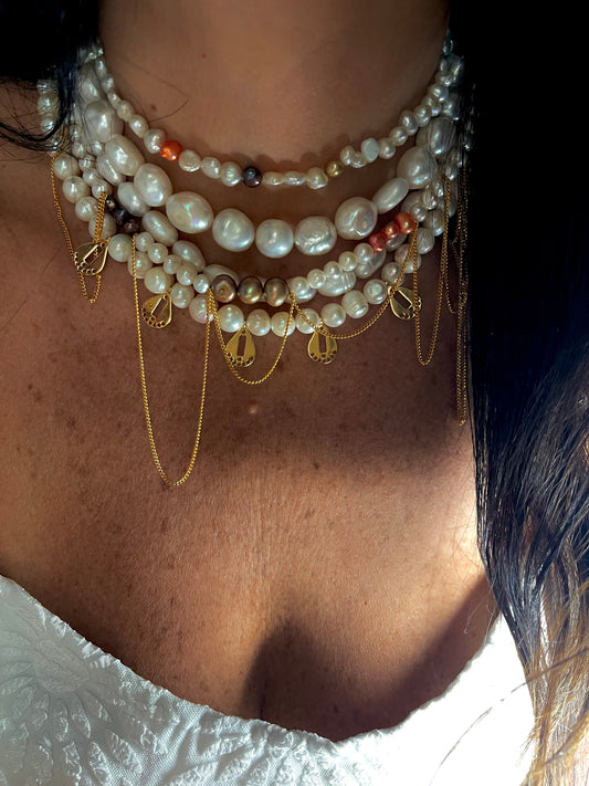 Bohemian Pearl Neck Mess