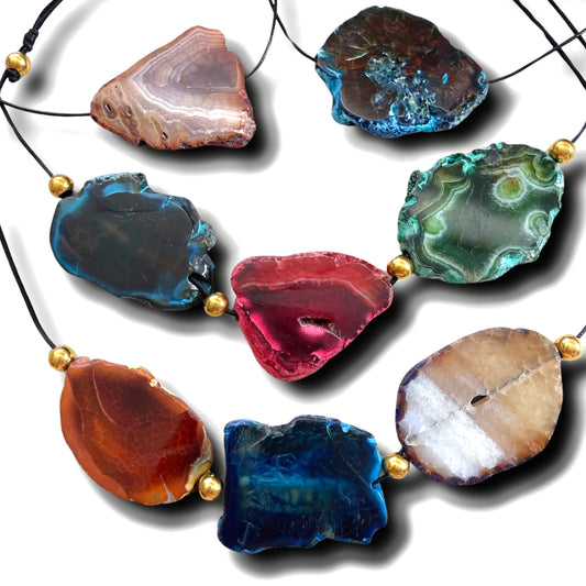 Crystal Colorful Rocks Necklace