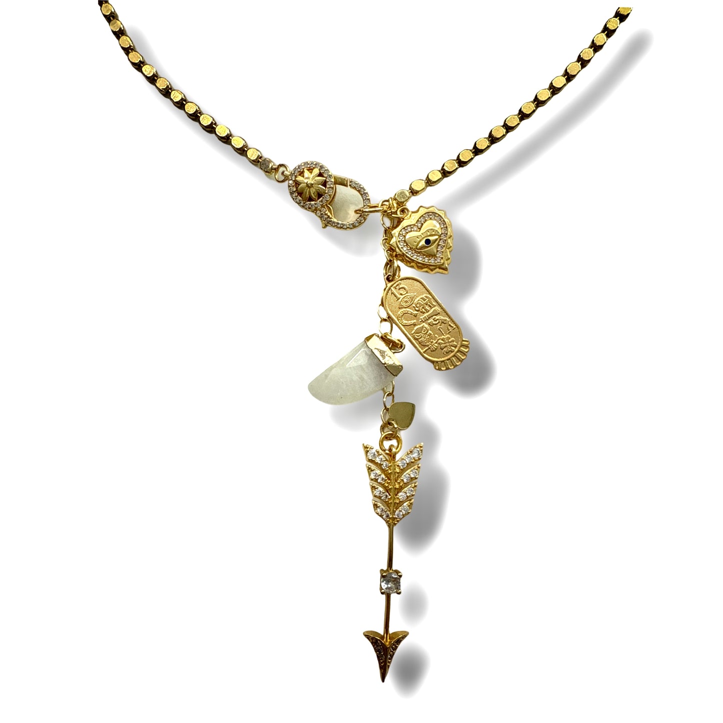 Golden Charmed Lariat