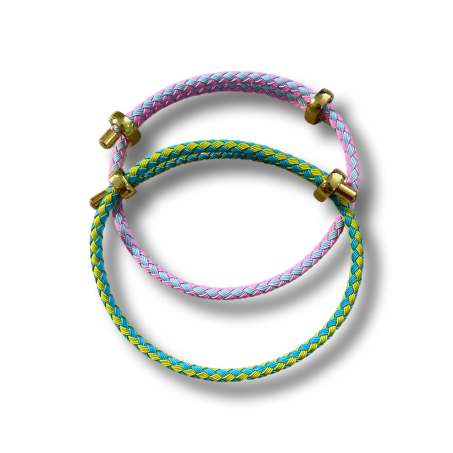 Braided Wire Colored Bracelet Set