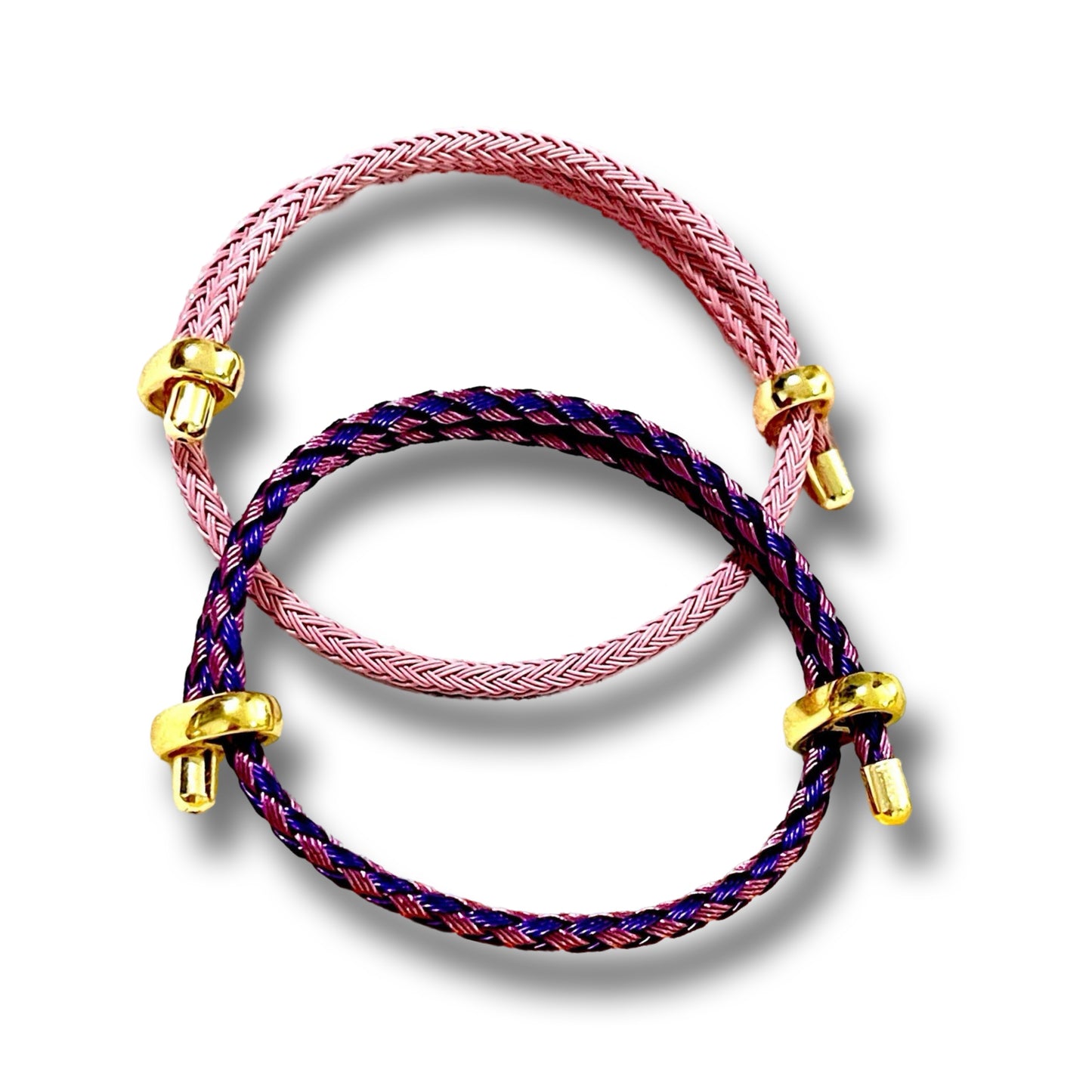 Braided Wire Colored Bracelet Set