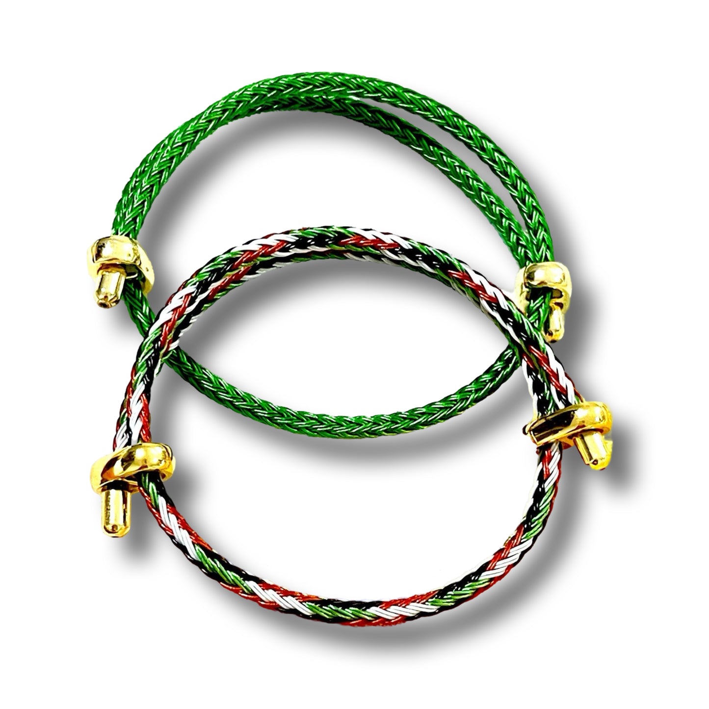 Braided Wire Colored Bracelet Set