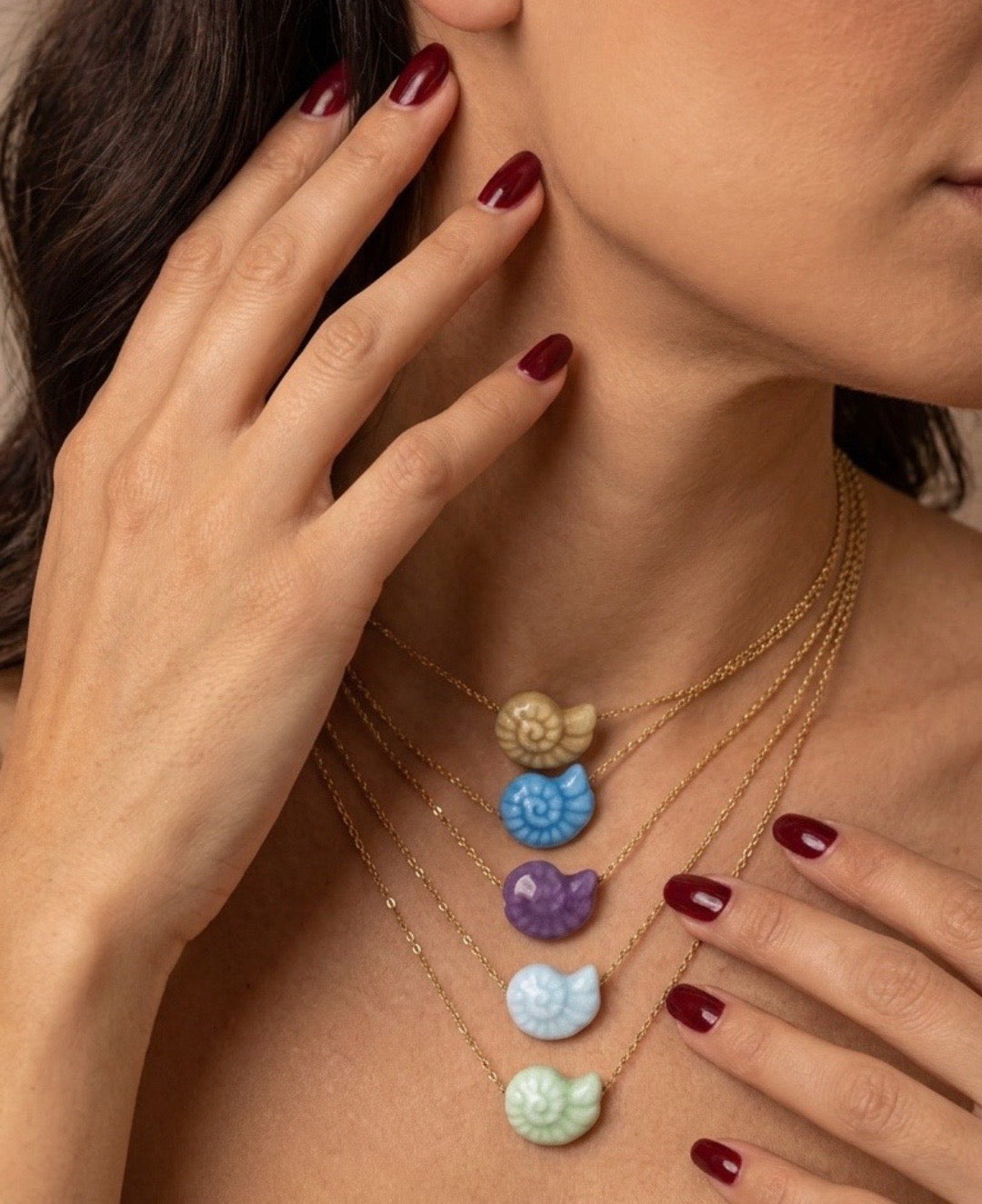 Ceramic Shell Necklace