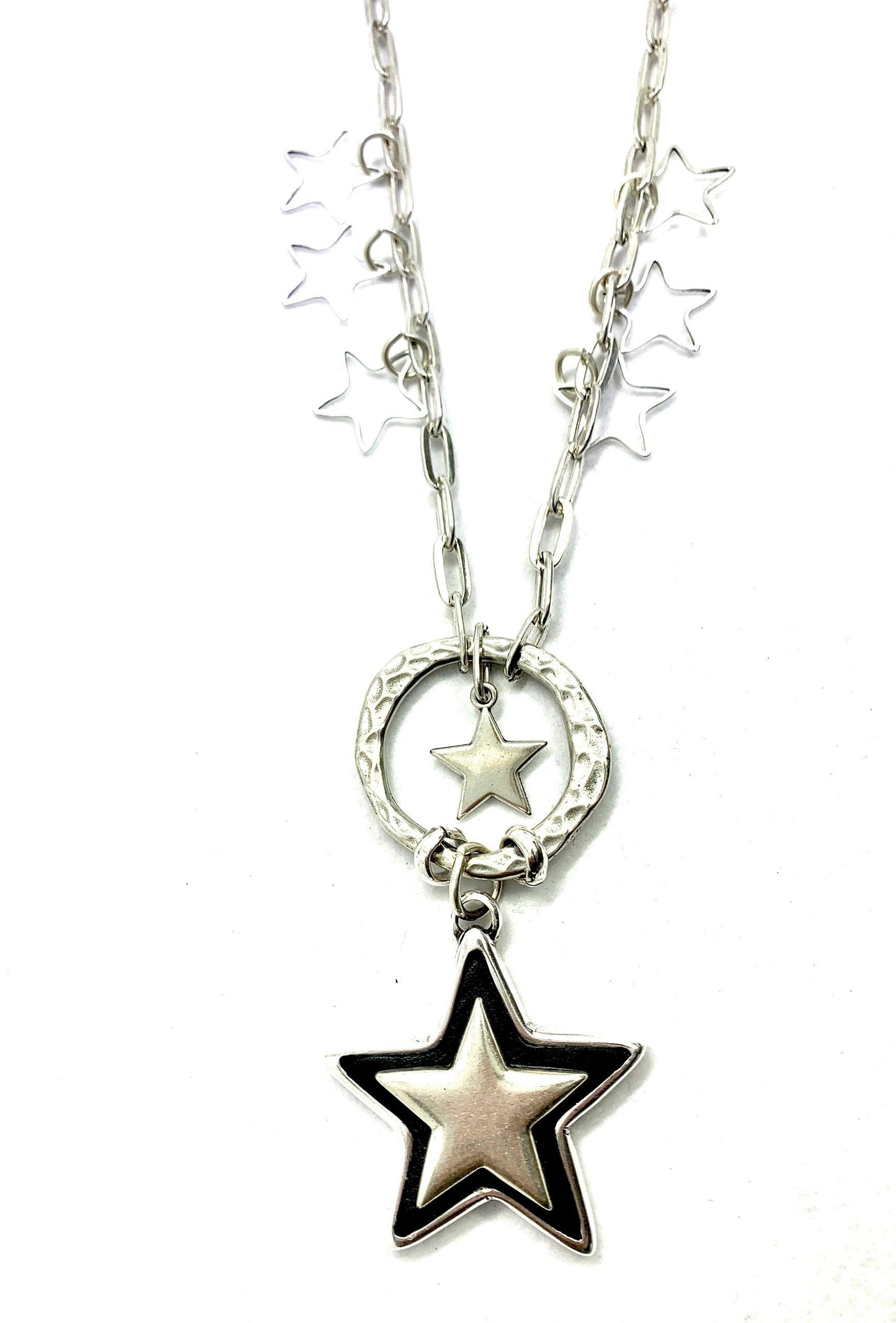 Coolskin Silver Stars Long Necklace